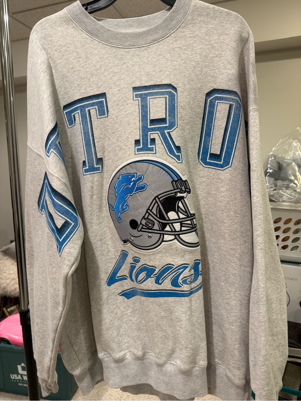 Abercrombie & Fitch Detroit Lions  Crew unisex XL tall